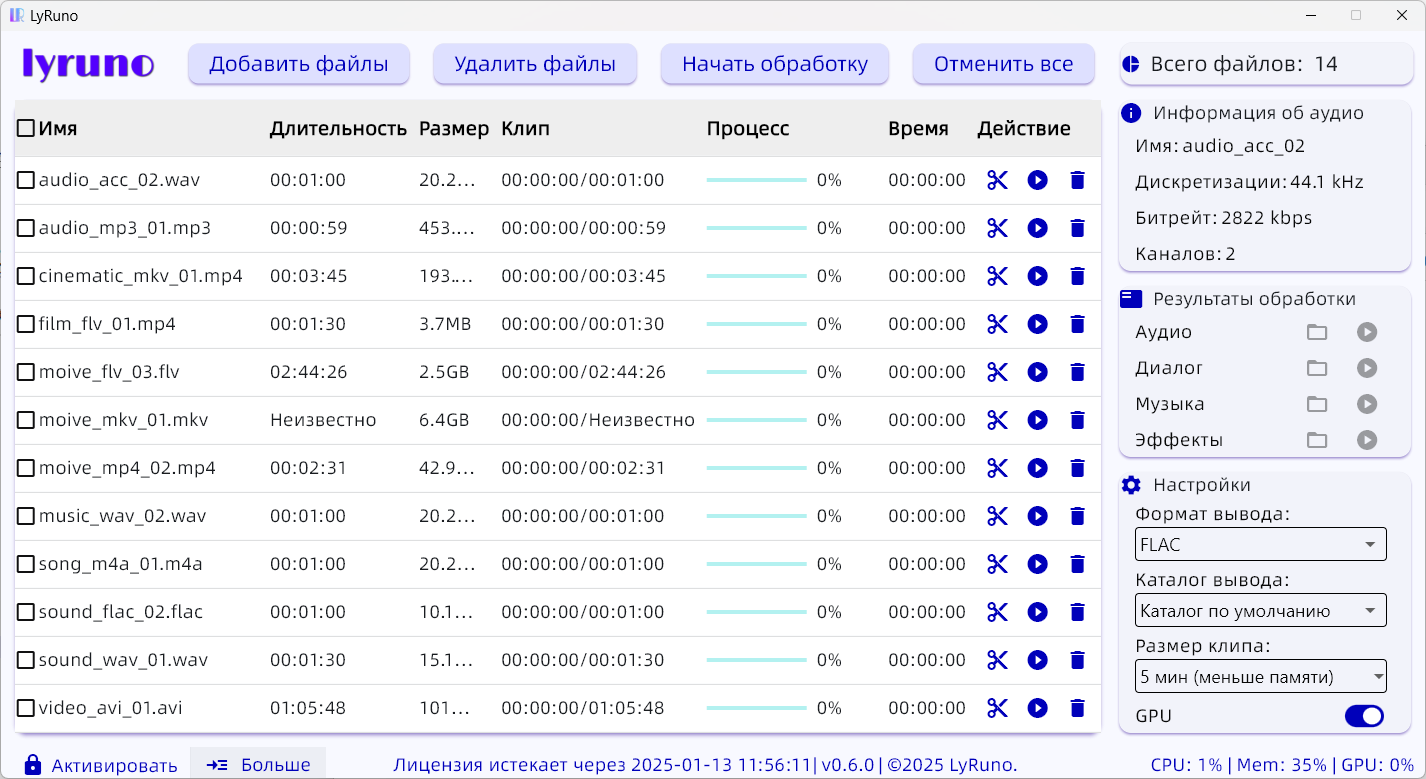 Нажмите Процесс