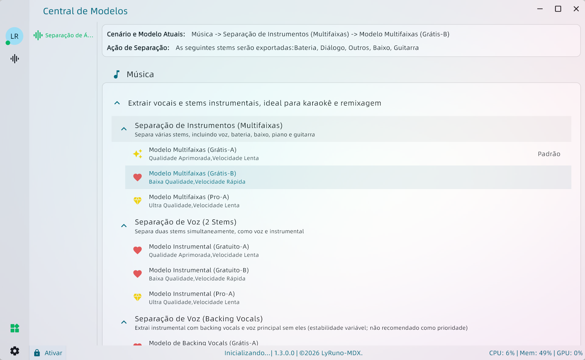 Iniciar Processamento